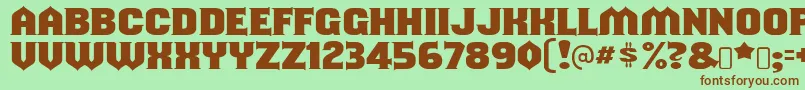 shouldve known Font – Brown Fonts on Green Background