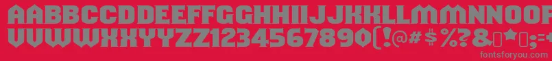 shouldve known Font – Gray Fonts on Red Background