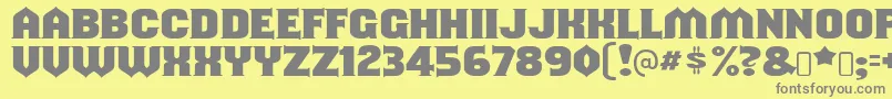 フォントshouldve known – 黄色の背景に灰色の文字