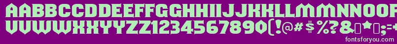 shouldve known Font – Green Fonts on Purple Background