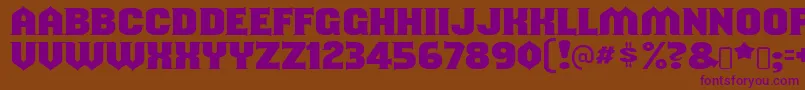 shouldve known Font – Purple Fonts on Brown Background