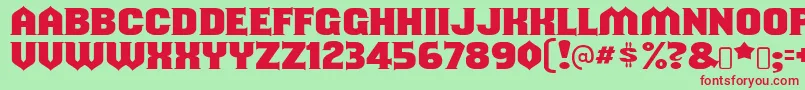 shouldve known Font – Red Fonts on Green Background