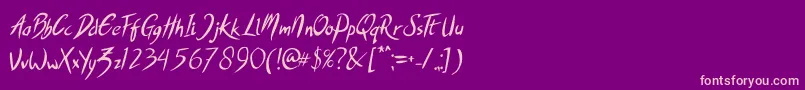 SHOWBAD Font – Pink Fonts on Purple Background