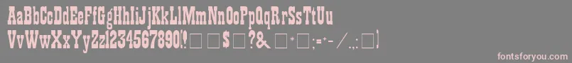 showguide Font – Pink Fonts on Gray Background