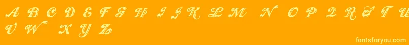 Подробнее о шрифте Showmen Шрифт Showmen – жёлтые шрифты на оранжевом фоне