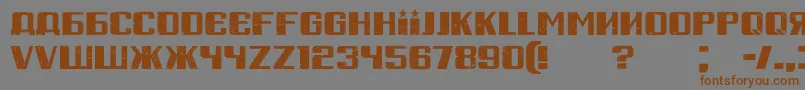 More about RussianSpringGrunged Font RussianSpringGrunged Font – Brown Fonts on Gray Background