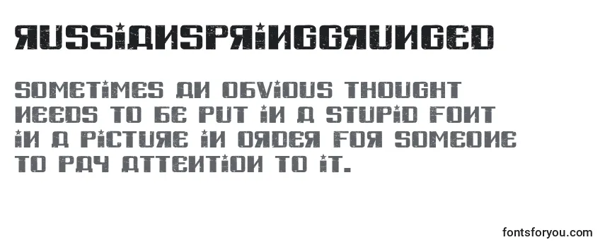 RussianSpringGrunged フォントのレビュー