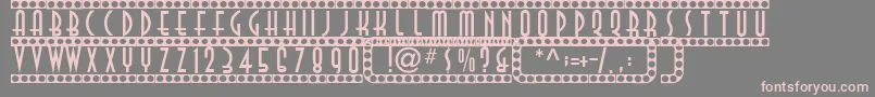 Showtime Font – Pink Fonts on Gray Background