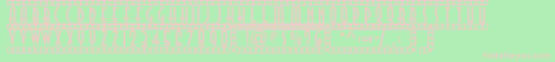 Showtime Font – Pink Fonts on Green Background