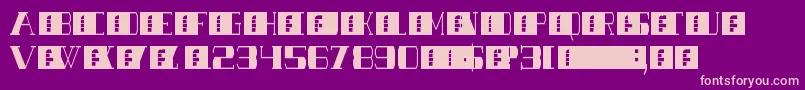 SHOWTUNES Font – Pink Fonts on Purple Background