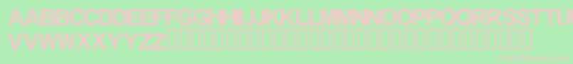 Shrapnel Font – Pink Fonts on Green Background