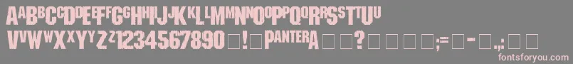 shredded Font – Pink Fonts on Gray Background