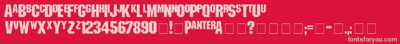 fuente shredded – Fuentes Rosadas Sobre Fondo Rojo