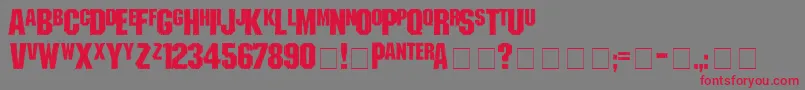 fuente shredded – Fuentes Rojas Sobre Fondo Gris