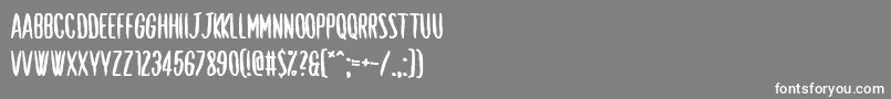 Shut Up and Love Me Font – White Fonts on Gray Background