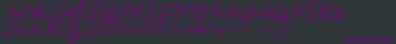 fuente Shutten Reason Free – Fuentes Moradas Sobre Fondo Negro