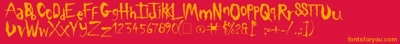 fuente sickness – Fuentes Naranjas Sobre Fondo Rojo
