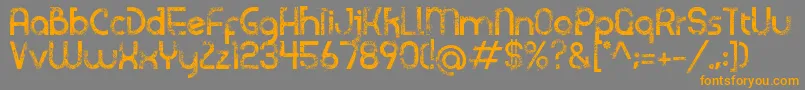 Weitere Informationen zur Sicupak-Schriftart Sicupak-Schriftart – Orangefarbene Schriften auf grauem Hintergrund
