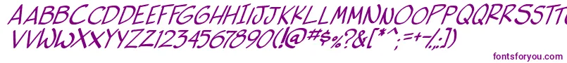 side k ita Font – Purple Fonts on White Background
