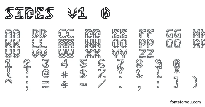 Sides v1 0-fontti – aakkoset, numerot, erikoismerkit