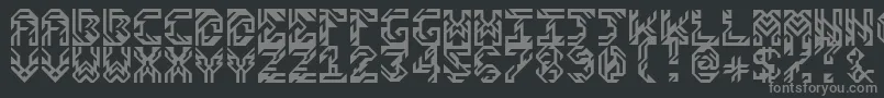 フォントSides v1 0 – 黒い背景に灰色の文字