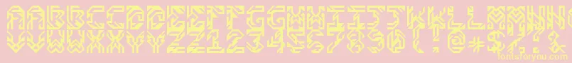 Sides v1 0 Font – Yellow Fonts on Pink Background
