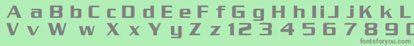 SerpentineRus Font – Gray Fonts on Green Background