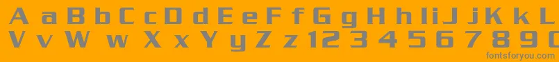 SerpentineRus Font – Gray Fonts on Orange Background