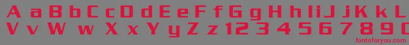 SerpentineRus Font – Red Fonts on Gray Background