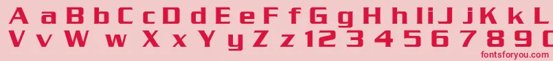 SerpentineRus Font – Red Fonts on Pink Background