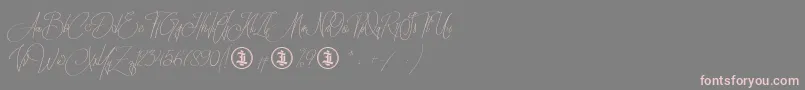 Sidoraby Personal Use Only Font – Pink Fonts on Gray Background