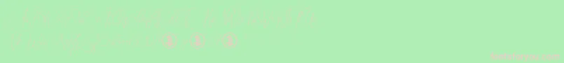 Sidoraby Personal Use Only Font – Pink Fonts on Green Background