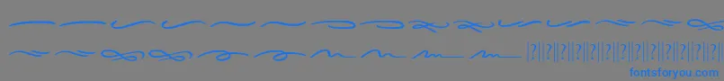 Sieroty Swash Font – Blue Fonts on Gray Background