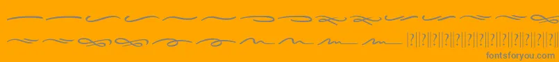 Sieroty Swash Font – Gray Fonts on Orange Background
