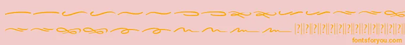 Sieroty Swash Font – Orange Fonts on Pink Background