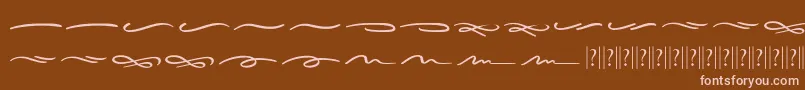 Sieroty Swash Font – Pink Fonts on Brown Background
