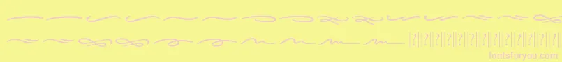 Sieroty Swash Font – Pink Fonts on Yellow Background