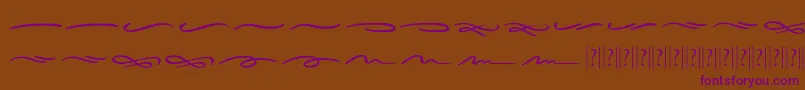 Sieroty Swash Font – Purple Fonts on Brown Background