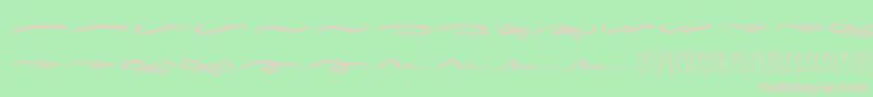 Шрифт Sieroty Swash – розовые шрифты на зелёном фоне