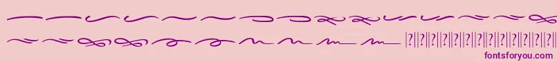 Sieroty Swash Font – Purple Fonts on Pink Background