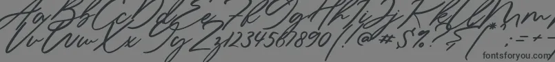 Шрифт Sieroty – чёрные шрифты на сером фоне