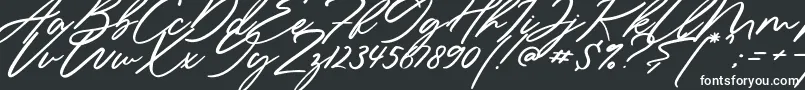 Шрифт Sieroty – белые шрифты