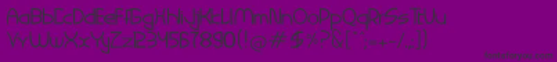 SIGAHARU Regular Font – Black Fonts on Purple Background