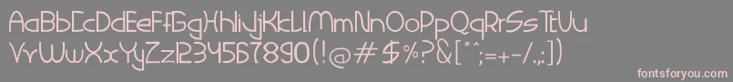 SIGAHARU Regular Font – Pink Fonts on Gray Background