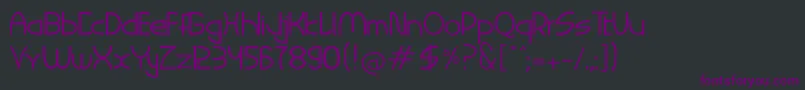 SIGAHARU Regular Font – Purple Fonts on Black Background