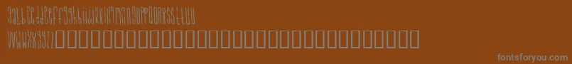 フォントsignal – 茶色の背景に灰色の文字