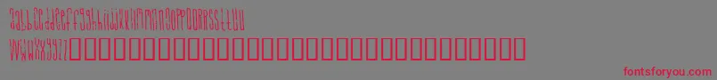 signal Font – Red Fonts on Gray Background
