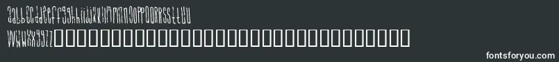 signal Font – White Fonts on Black Background
