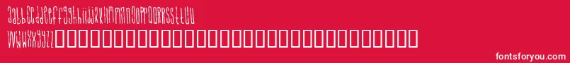 signal Font – White Fonts on Red Background