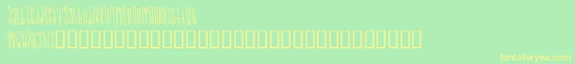 signal-Schriftart – Gelbe Schriften auf grünem Hintergrund